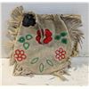 Image 2 : VTG ABORIGINAL BEADED BAG/POUCH- 8"