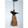 Image 1 : MACKENZIE CHILDS TASSEL-CERAMIC BIRD-BLACK&GOLD-