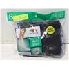 Image 1 : BLACK ANKLE SOCKS 6-12 SIZES 6-PACK FRUIT OF