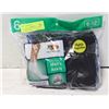 Image 1 : BLACK ANKLE SOCKS 6-12 SIZES 6-PACK FRUIT OF