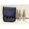 Image 1 : NEW 3 PIECE STEP BIT SET W/CASE
