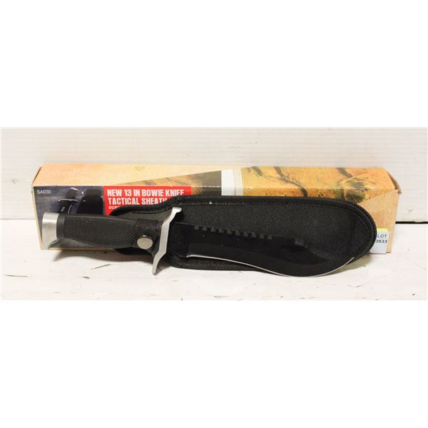 NEW 13” BOWIE KNIFE WITH SHEATH
