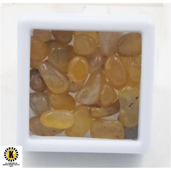 #87-NATURAL YELLOW AGATE ROUGH 96.85 CT