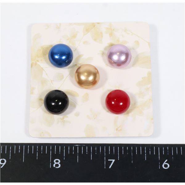 NEW ASSORTED COLOR FAUX PEARL SCARF/TIE/LAPEL