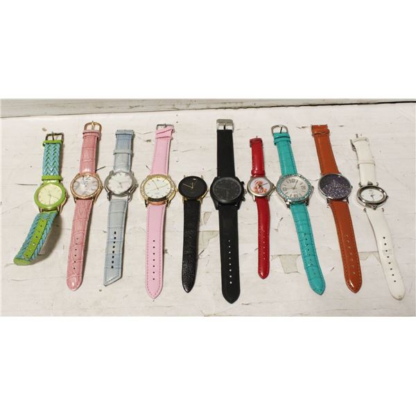 LOT OF ANALOG FASHION WATCHES