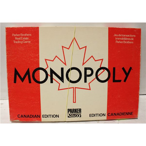 VINTAGE MONOPOLY GAME - CANADA EDITION