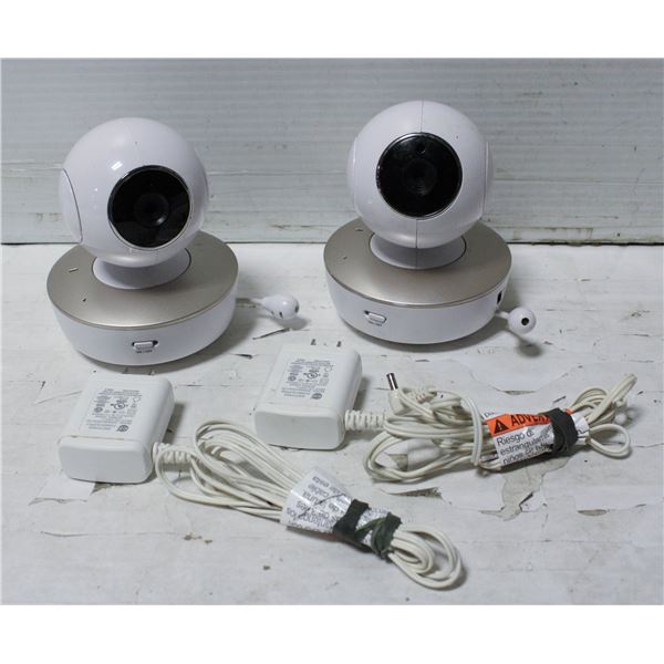 2 X BABY MONITOR CAMERAS WITH MICROPHONES