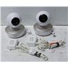 Image 1 : 2 X BABY MONITOR CAMERAS WITH MICROPHONES