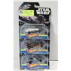 Image 1 : 3 NEW STARWARS HOTWHEELS CARSHIPS: TIE ADVANCED X1