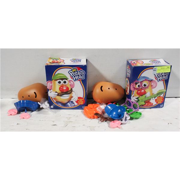 2 MR. POTATO HEAD FIGURES WITH ACCESSORIES