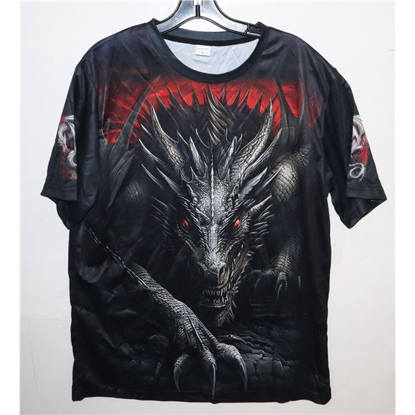 NEW DRAGON THEME MENS SIZE LARGE T-SHIRT