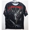 Image 1 : NEW DRAGON THEME MENS SIZE LARGE T-SHIRT