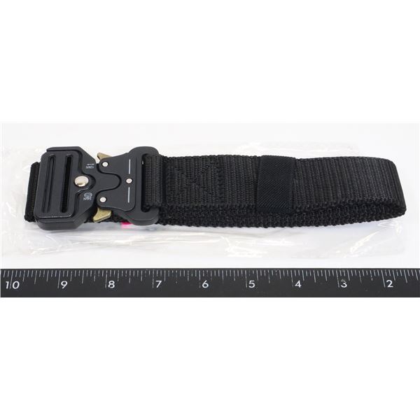 NEW BLACK NYLON ADJUSTABLE SIZE BELT
