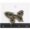 Image 1 : NEW ANTIQUE STYLE RHINESTONE BUTTERFLY FRENCH
