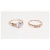 Image 1 : NEW SIZE 7 2PC ROSE GOLD TONE ROSE DESIGN RING