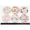 Image 1 : NEW 6PC FUNNY CATS WOOD COASTER SET