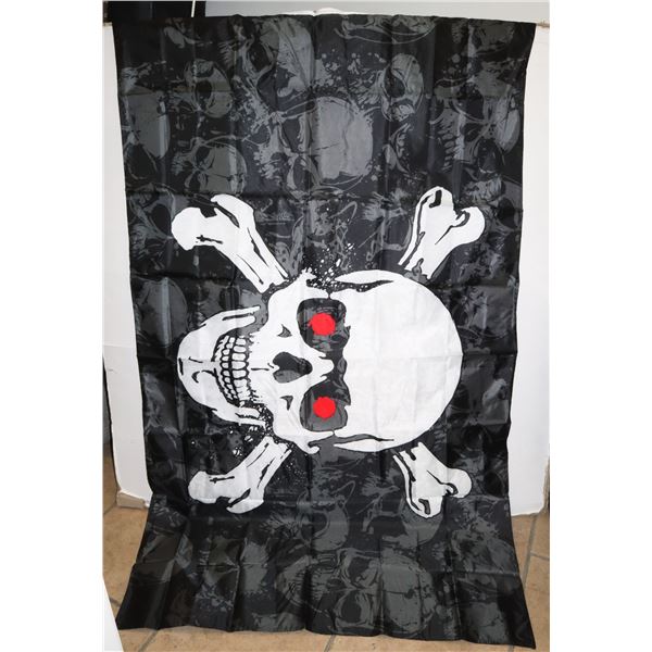 NEW SKULL PILE FLAG 3' X 5' (90CM X 150CM)