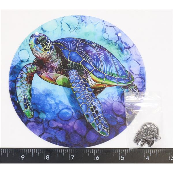 NEW 6" SEA TURTLE THEME HANGING WINDOW LIGHT