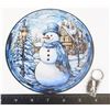NEW 6" SNOW MAN THEME HANGING WINDOW LIGHT