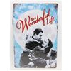 Image 1 : IT'S A WONDERFUL LIFE THEME BLACK AND WHITE METAL