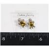 Image 1 : NEW SILVER TONE YELLOW AND CLEAR RHINESTONE
