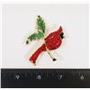 Image 1 : NEW RHINESTONE CARDINAL BROOCH