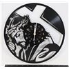 Image 1 : NEW JESUS THEME VINYL RECORD ENGRAVED WALL CLOCK