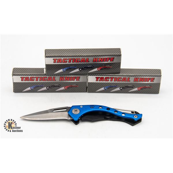 NEW 3X POCKET KNIVES