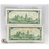 Image 2 : LOT OF 2 CENTENNIAL CANADIAN 1 DOLLAR BILLS