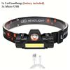 Image 2 : RECHARGEABLE 5 LED HEADLAMP: 4 MODES, WATERPROOF
