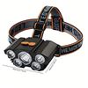 Image 2 : RECHARGEABLE 5 LED HEADLAMP: 4 MODES, WATERPROOF