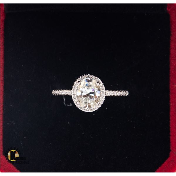 #1021-CUSTOM SET 1.50 CT GRA CERTIFIED OVAL