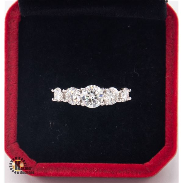 #1026-3.60 CT TW ROUND BRILLIANT CUT MOISSANITE