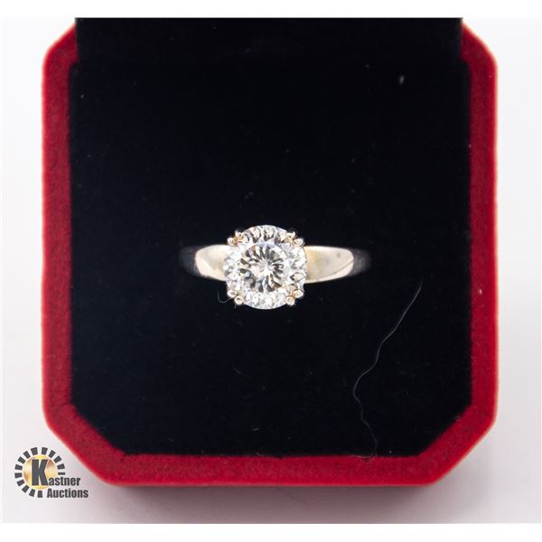 #1024-CUSTOM HAND SET 3.00 CT ROUND BRILLIANT