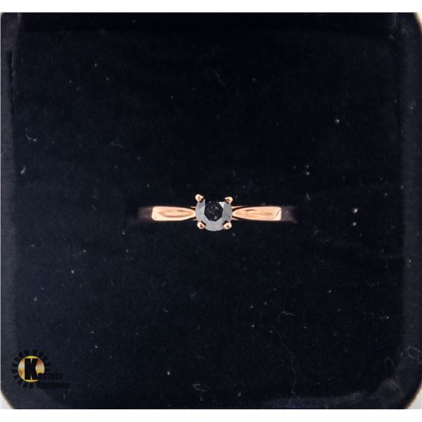 #1033-10 KT ROSE GOLD WITH ROUND BRILLIANT