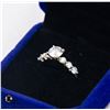 Image 2 : #1034-10KT WHITE GOLD WEIGHING 2.02G WITH 0.60 CT
