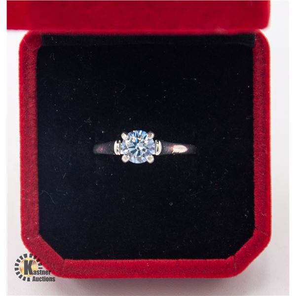 #1020-CUSTOM HAND SET 1.00 CT ROUND BRILLIANT