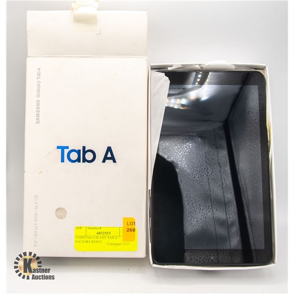 SAMSUNG GALAXY TAB A - FACTORY RESET