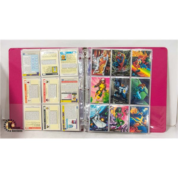 COLLECTABLE VINTAGE UNSEARCHED BINDER OF MARVEL