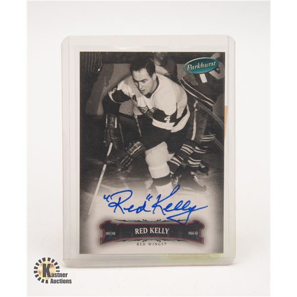 2006-07 PARKHURST RED KELLY ON CARD SIGNATURE
