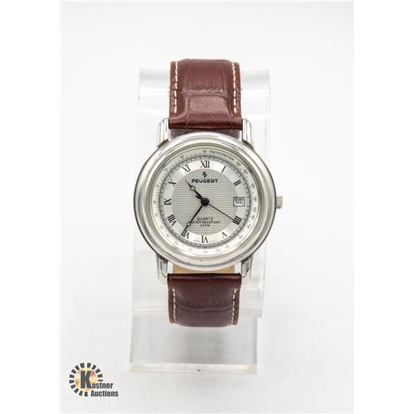 VINTAGE PEUGEOT MEN'S WATCH, 40MM CASE