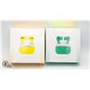 Image 1 : 2 NEW PAIRS OF AIRBUDS PRO 1 YELLOW 1 GREEN