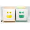 Image 1 : 2 NEW PAIRS OF AIRBUDS PRO 1 YELLOW 1 GREEN