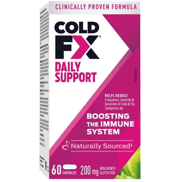 NEW COLD FX DAILY SUPPORT 200MG 60 CAPSULES