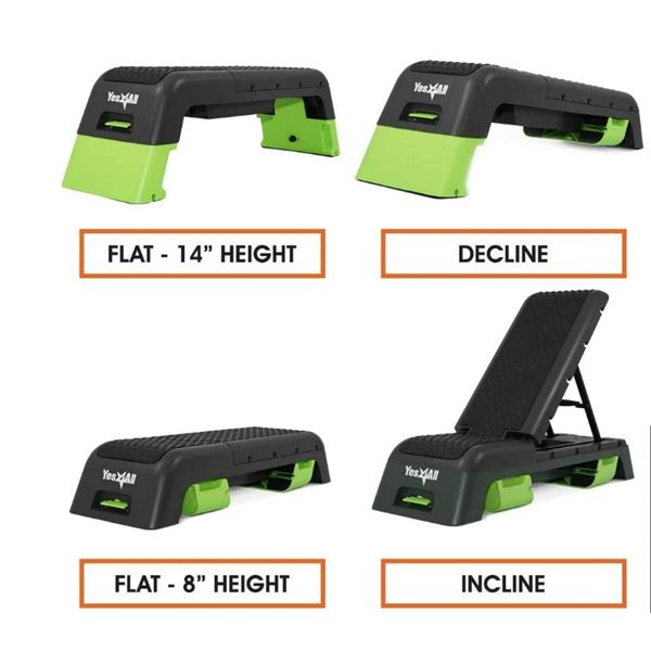 NEW YES 4 ALL GREY GREEN AEROBIC DECK