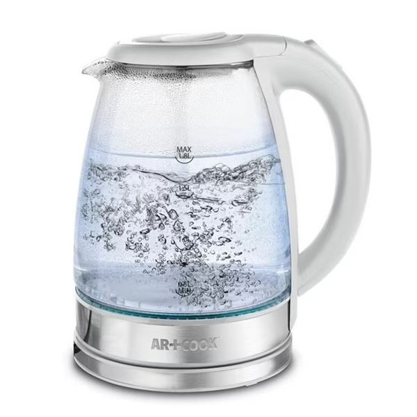 NEW AR+COOK ILLUMINATED ELECTRIC GLASS KETTLE 1.8L