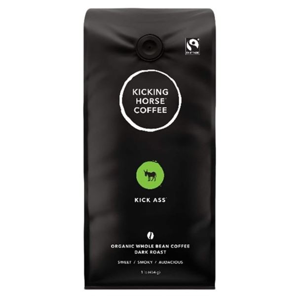 454G BAG OF KICKING HORSE WHOLE BEAN COFFEE
