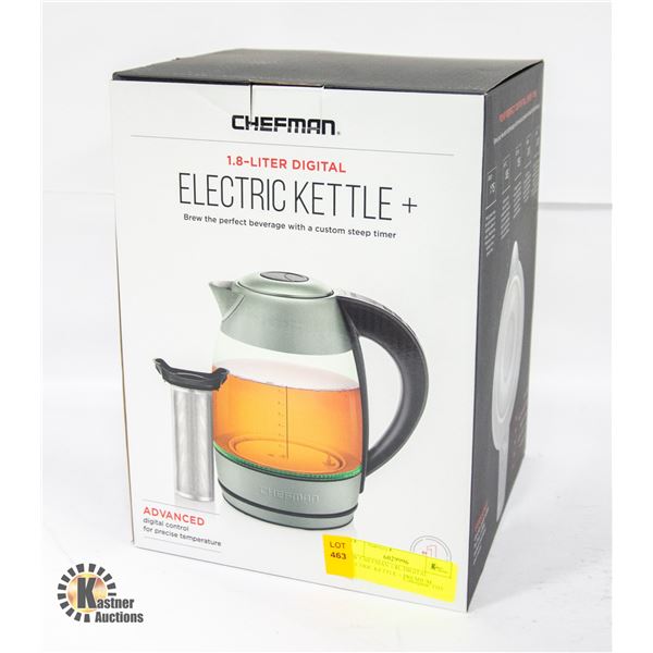 NEW CHEFMAN 1.8L DIGITAL ELECTRIC KETTLE + PREMIUM