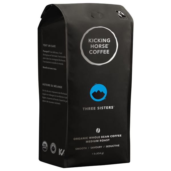 454G BAG KICKING HORSE THREE SISTERS BEAN COFFEE