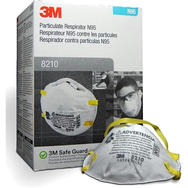 BRAND NEW 3M N95 PARTICULATE RESPIRATOR - 20PCS